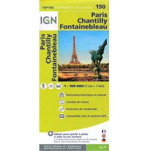 IGN 190 Paris/Chantilly/Fontainebleau