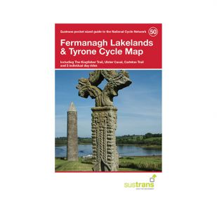 A - 50. The Fermanagh Lakelands Pocket Cycle Map !