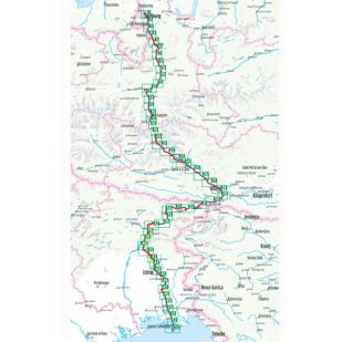 Alpe Adria Radweg Bikeline Fietsgids - Salzburg Naar Adriatische Zee (2023)