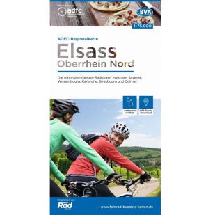 Fahrradkarte Elsass / Oberrhein-Nord