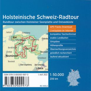 Holsteinische Schweiz Radtour Bikeline Kompakt fietsgids 
