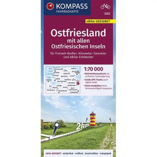 KP3322 Ostfriesland mit allen Ostfriesischen Inseln