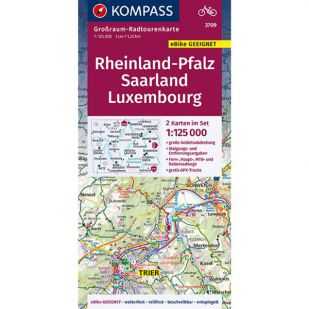 KP3709 Radkarte Rheinland-Pfalz - Saarland - Luxembourg 