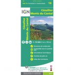 IGN Top 75: Cézallier, Monts du Cantal (16) - Wandel- en Fietskaart
