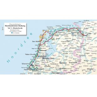 Nordseeküsten Radweg 1 Bikeline Fietsgids 