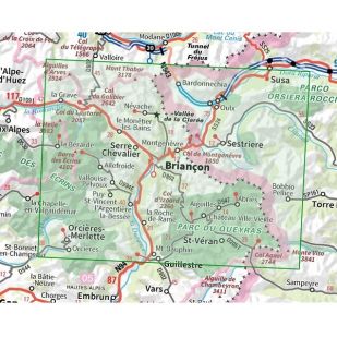 IGN Top 75: Brianconnais (05) - Wandel- en Fietskaart