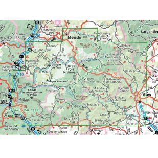 IGN Top 75: Cevennes PRN (11) - Gorges du Tarn - Wandel- en Fietskaart