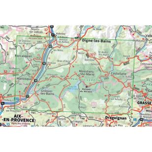 IGN Top 75: Verdon (13), Lac de Sainte-Croix, Valensole - Wandel- en Fietskaart