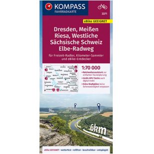 KP3371 Dresden / Meißen / Riesa / Westliche Sächsische Schweiz / Elbe Radweg !