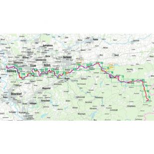 Ruhrtal Radweg - Bikeline Fietsgids 