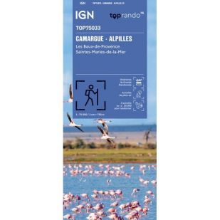 IGN Top 75: Camargue Alpilles (33) - Wandel- en fietskaart 