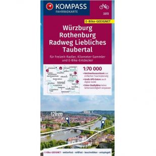 KP3372 Würzburg - Frankenhöhe - Rothenburg-Radweg Liebliches Taubertal