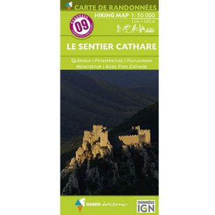Pyrénées Carte no.9: Le Sentier Cathare !