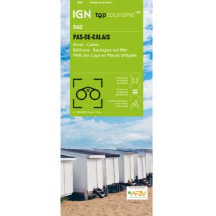 IGN Top100 D62 Pas de Calais Arras Calais Béthune Boulogne sur Mer