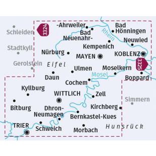KP3338 Hohe Eifel - Ahrtal - Mosel - Von Koblenz bis Trier