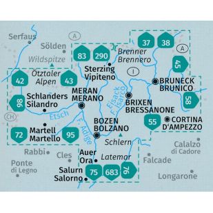 KP699 Sudtirol Alto Adige (4-Delig) !
