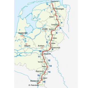 Fietsen langs het Pieterpad