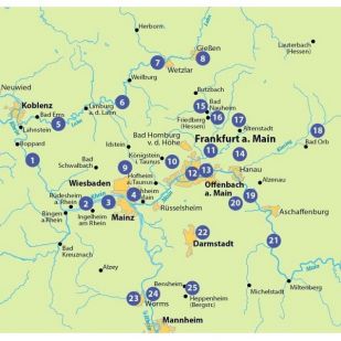 Die 25 schönsten E-Bike Touren Rhein, Main u. Lahn