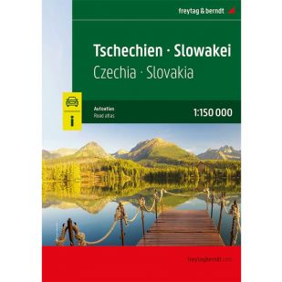 F&B Tsjechische en Slowakije Roadatlas 1:150.000 !