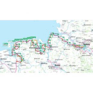 Nordseeküsten Radweg 2 Bikeline Fietsgids 