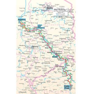 Elbe Radweg  deel 1 Prag Magdeburg  Bikeline Fietsgids (2024)