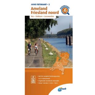 ANWB Regiokaart 2 Ameland - Friesland noord !