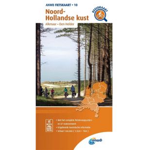 ANWB Regiokaart 10 Noord-Hollandse Kust !