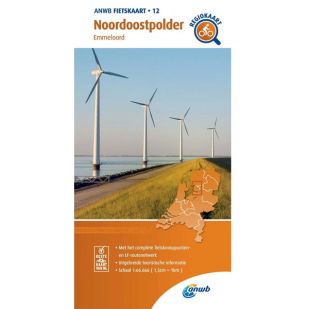 ANWB Regiokaart 12 Noordoostpolder ! 