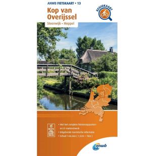 ANWB Regiokaart 13 Kop van Overijssel ! 