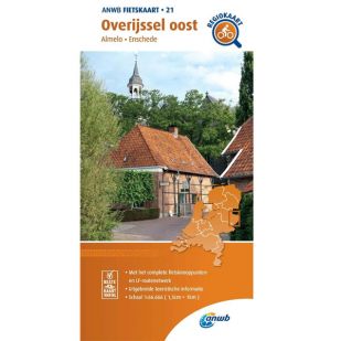 ANWB Regiokaart 21 Overijssel Oost ! 