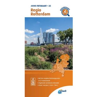 ANWB Regiokaart 25 Rotterdam ! 