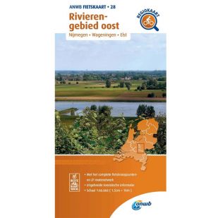 ANWB Regiokaart 28 Rivierengebied Oost ! 