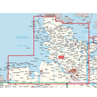 KP3701 Radkarte Schleswig-Holstein, Hamburg, Ostfriesland