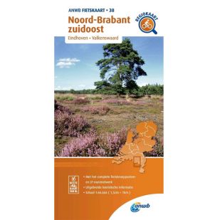 ANWB Regiokaart 38 Noord-Brabant Zuidoost ! 