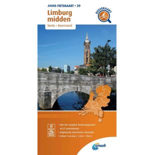 ANWB Regiokaart 39 Limburg Midden ! 