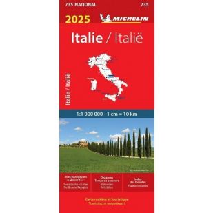 Michelin 735 Italië wegenkaart 2025
