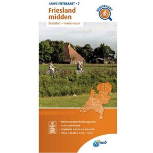 ANWB Regiokaart 7 Friesland Midden !