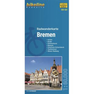 Radwanderkarte Bremen und Umgebung - RW-HB1 !