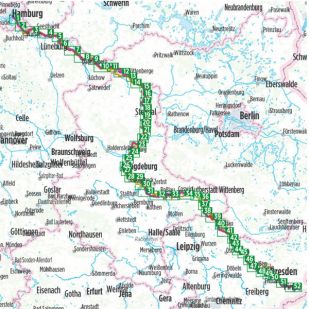 Elbe Radweg Stromaufwärts Bikeline Fietsgids
