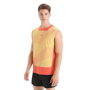 A - Icebreaker Men ZoneKnit Tank Geodetic