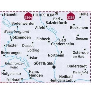 A - KP3363 Weserberland, Leine, Gottingen, Northeim, Hameln 