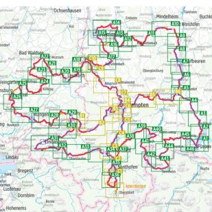 Radrunde Allgäu Bikeline Fietsgids (2025)